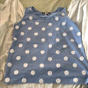 Polka dot tank top